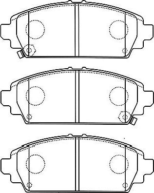 Kavo Parts BP-2046 - Kit de plaquettes de frein, frein à disque cwaw.fr