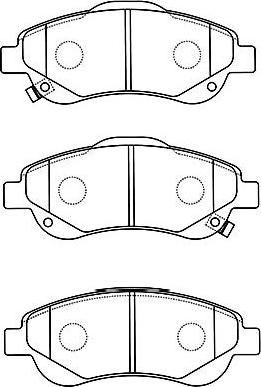 Kavo Parts BP-2054 - Kit de plaquettes de frein, frein à disque cwaw.fr