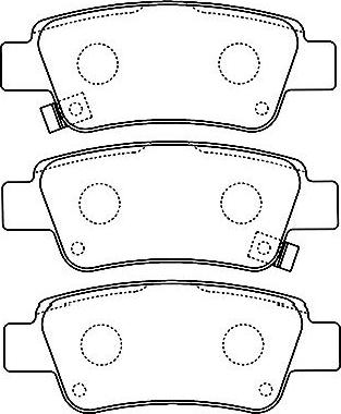 Kavo Parts BP-2055 - Kit de plaquettes de frein, frein à disque cwaw.fr