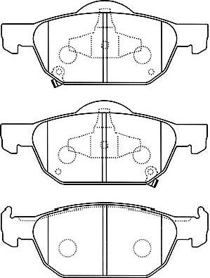 Kavo Parts BP-2056 - Kit de plaquettes de frein, frein à disque cwaw.fr