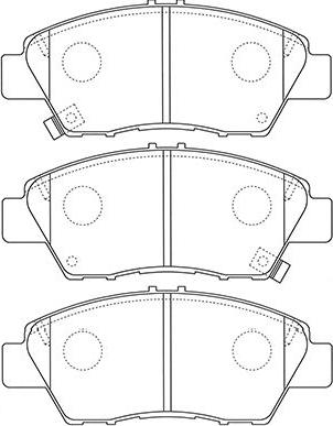 Kavo Parts BP-2058 - Kit de plaquettes de frein, frein à disque cwaw.fr