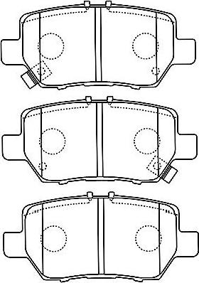 Kavo Parts BP-2053 - Kit de plaquettes de frein, frein à disque cwaw.fr