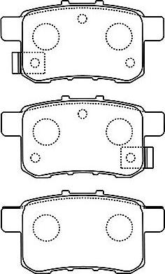 Kavo Parts BP-2057 - Kit de plaquettes de frein, frein à disque cwaw.fr