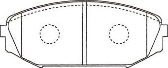 Kavo Parts BP-2066 - Kit de plaquettes de frein, frein à disque cwaw.fr