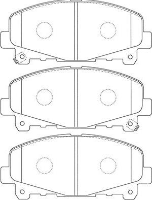 Kavo Parts BP-2060 - Kit de plaquettes de frein, frein à disque cwaw.fr