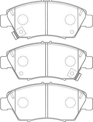 Kavo Parts BP-2061 - Kit de plaquettes de frein, frein à disque cwaw.fr