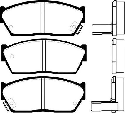 Roulunds Rubber 442281 - Kit de plaquettes de frein, frein à disque cwaw.fr