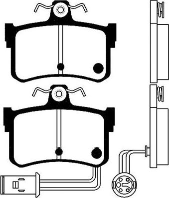 Kavo Parts BP-2027 - Kit de plaquettes de frein, frein à disque cwaw.fr