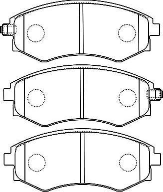 Kavo Parts BP-7504 - Kit de plaquettes de frein, frein à disque cwaw.fr