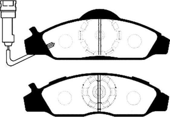 Akebono AN-8023WK - Kit de plaquettes de frein, frein à disque cwaw.fr