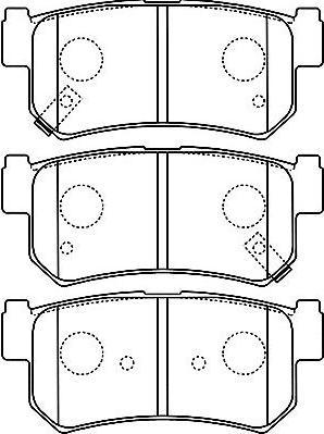 Kavo Parts BP-7503 - Kit de plaquettes de frein, frein à disque cwaw.fr