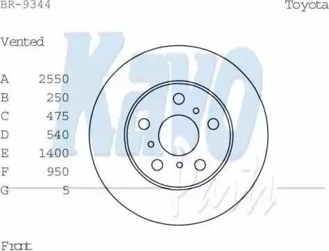 Kavo Parts BR-9344 - Disque de frein cwaw.fr