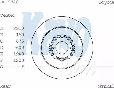 Kavo Parts BR-9366 - Disque de frein cwaw.fr