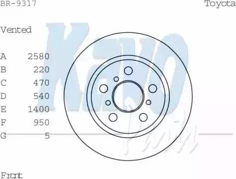 Kavo Parts BR-9317 - Disque de frein cwaw.fr