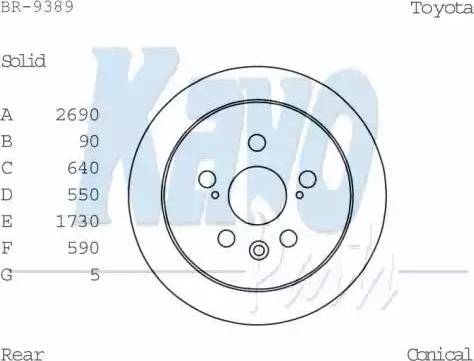 Kavo Parts BR-9389 - Disque de frein cwaw.fr