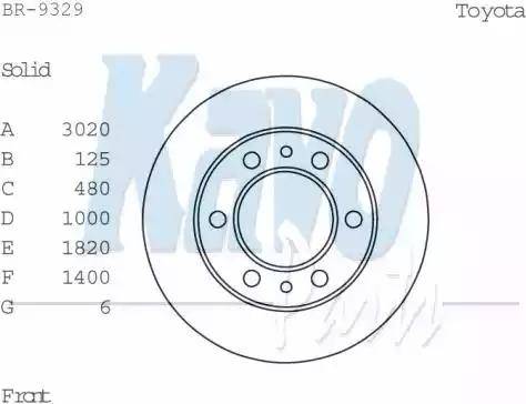 Kavo Parts BR-9329 - Disque de frein cwaw.fr