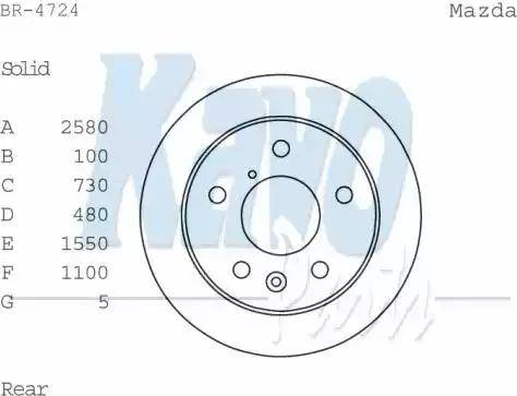 Kavo Parts BR-4724 - Disque de frein cwaw.fr