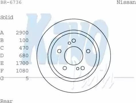 Kavo Parts BR-6736 - Disque de frein cwaw.fr