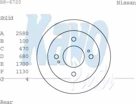 Kavo Parts BR-6720 - Disque de frein cwaw.fr