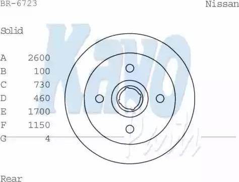 Kavo Parts BR-6723 - Disque de frein cwaw.fr