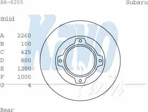 Kavo Parts BR-8205 - Disque de frein cwaw.fr