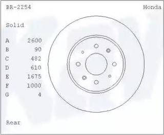 Kavo Parts BR-2254 - Disque de frein cwaw.fr