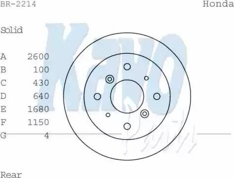 Kavo Parts BR-2214 - Disque de frein cwaw.fr