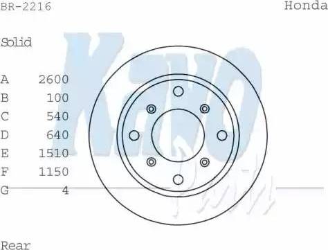 Kavo Parts BR-2216 - Disque de frein cwaw.fr