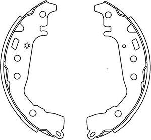 Kavo Parts BS-9945 - Jeu de mâchoires de frein cwaw.fr