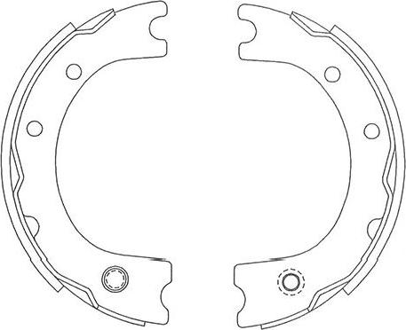 Kavo Parts BS-9940 - Jeu de mâchoires de frein cwaw.fr