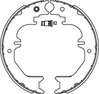 Kavo Parts BS-9955 - Jeu de mâchoires de frein cwaw.fr