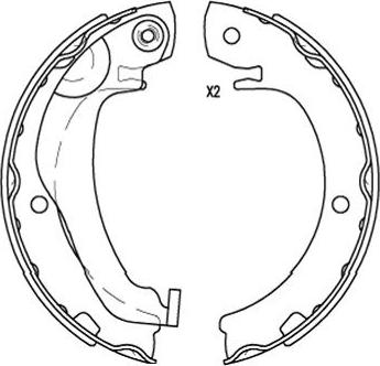 Kavo Parts BS-9956 - Jeu de mâchoires de frein cwaw.fr