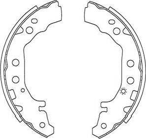 Kavo Parts BS-9950 - Jeu de mâchoires de frein cwaw.fr