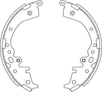 Kavo Parts BS-9951 - Jeu de mâchoires de frein cwaw.fr