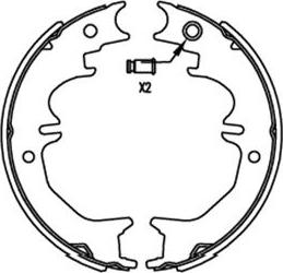 Kavo Parts BS-9957 - Jeu de mâchoires de frein cwaw.fr