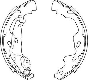 Kavo Parts BS-9933 - Jeu de mâchoires de frein cwaw.fr