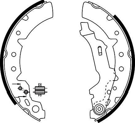 Kavo Parts BS-9926 - Jeu de mâchoires de frein cwaw.fr