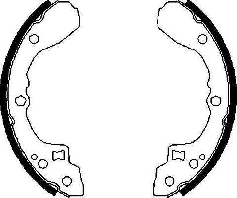 Kavo Parts BS-4405 - Jeu de mâchoires de frein cwaw.fr