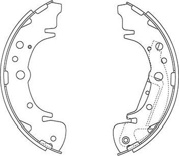 Kavo Parts BS-4407 - Jeu de mâchoires de frein cwaw.fr