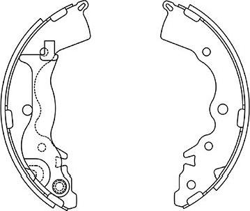 Kavo Parts BS-4410 - Jeu de mâchoires de frein cwaw.fr