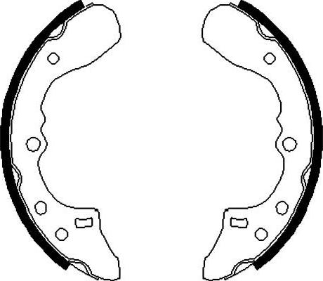 Kavo Parts BS-5408 - Jeu de mâchoires de frein cwaw.fr