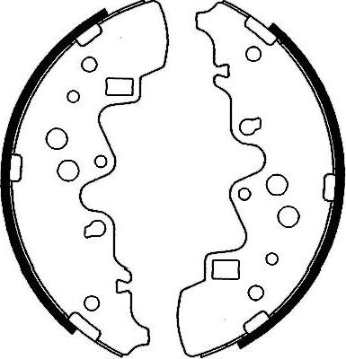 Kavo Parts BS-5431 - Jeu de mâchoires de frein cwaw.fr