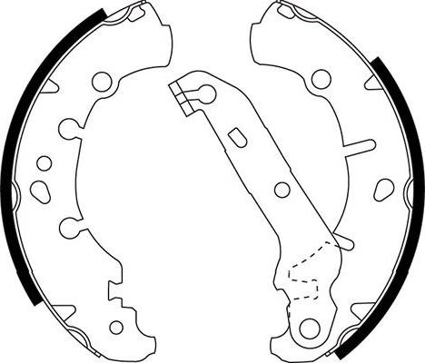 Kavo Parts BS-5424 - Jeu de mâchoires de frein cwaw.fr