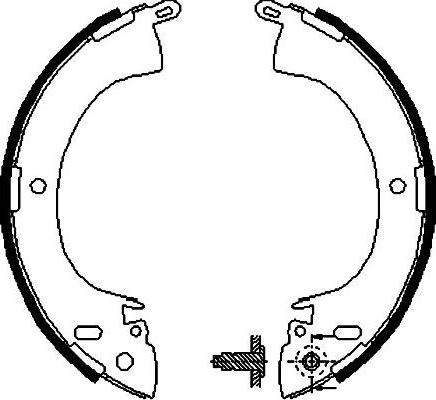 Kavo Parts BS-6403 - Jeu de mâchoires de frein cwaw.fr