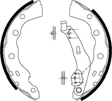 Kavo Parts BS-6413 - Jeu de mâchoires de frein cwaw.fr