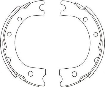 Kavo Parts BS-1924 - Jeu de mâchoires de frein cwaw.fr