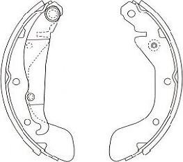 Kavo Parts BS-1405 - Jeu de mâchoires de frein cwaw.fr