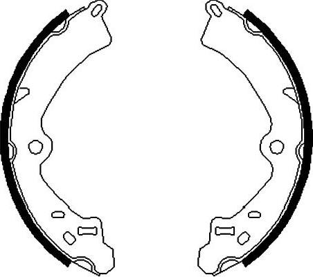 Kavo Parts BS-8908 - Jeu de mâchoires de frein cwaw.fr