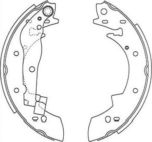 Kavo Parts BS-8928 - Jeu de mâchoires de frein cwaw.fr