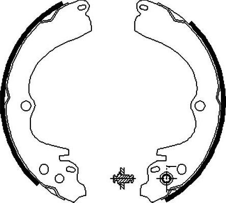 Kavo Parts BS-8405 - Jeu de mâchoires de frein cwaw.fr